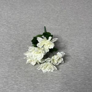 Artificial Faux White Paper Roses Floral Arrangement